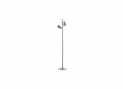 Brilliant Staande lamp Cadiz GU10 H140cm - aluminium - zwart & brons- Andere Vloerlampen