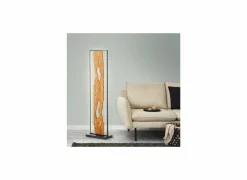 Brilliant Staande lamp Chaumont LED H120cm - hout massief - bruin- Andere Vloerlampen