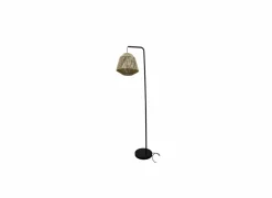 Staande lamp Juniper H150cm E27 - geweven touw - bruin- Andere Vloerlampen