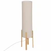 Andere Vloerlampen|Staande lamp Rafa H107cm E27 - PVC & staal & hevea - beige & naturel