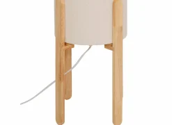 Andere Vloerlampen|Staande lamp Rafa H107cm E27 - PVC & staal & hevea - beige & naturel