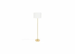 Staande lamp Tina H150cm E27 - metaal & bouclé - goud- Andere Vloerlampen