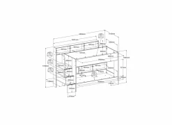 Stapelbed Bibop 90x200cm - decor - acacia- Stapelbedden|Stapelbedden