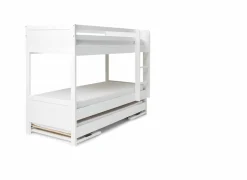 Stapelbed met bedlade Duet 90x200cm - decor - beuk wit- Stapelbedden|Eenpersoonsbedden