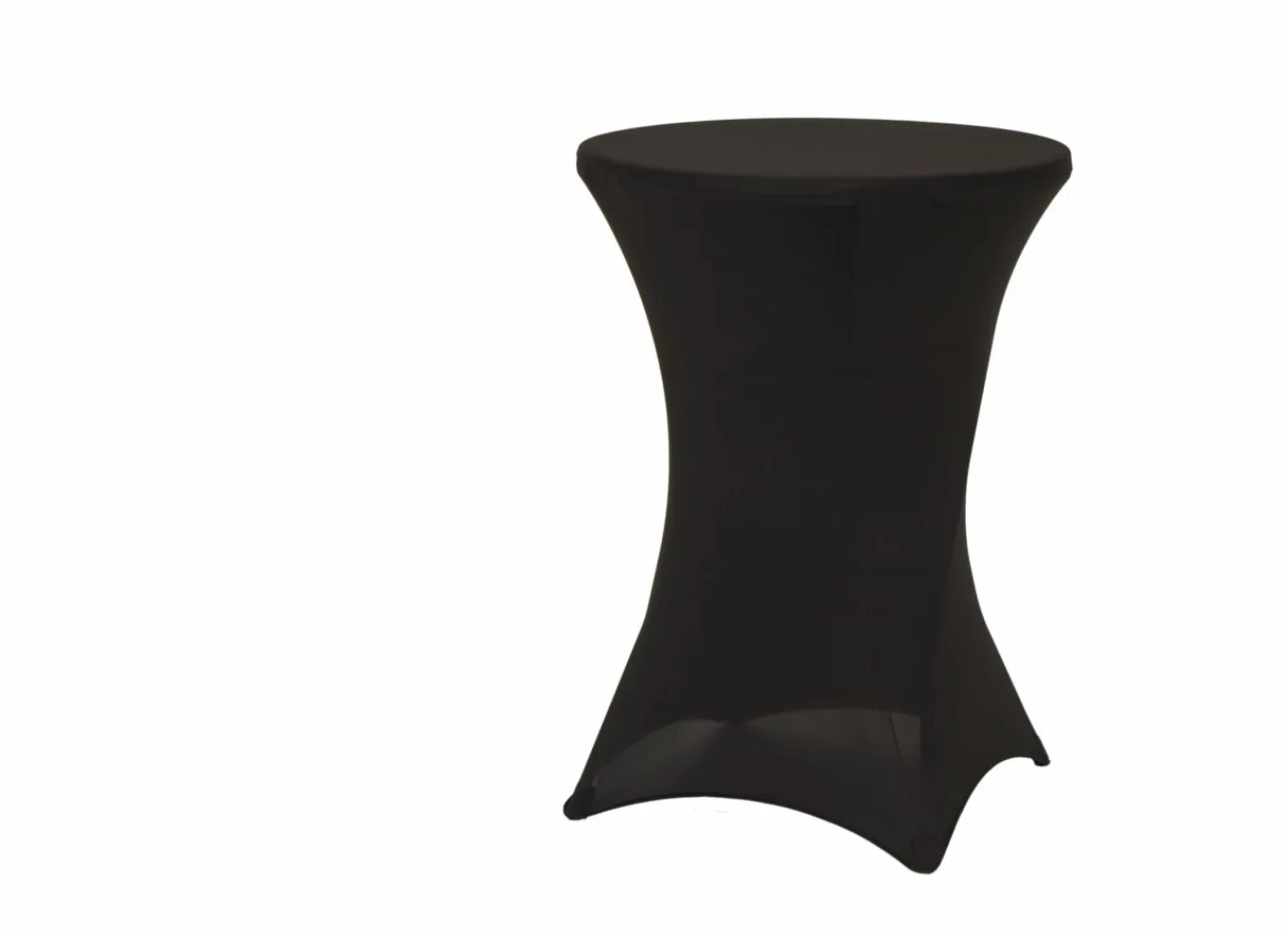 Statafelhoes Spandex Ø80cm - stof - zwart- Bescherming|Tafellakens