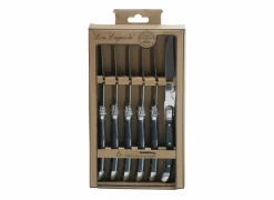 Steakmes Rustic set van 6 - roestvrij staal - grijs- Messen