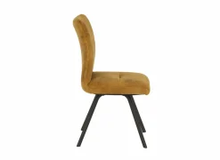 Stoel Adore 46x60x87cm - stof - goud- Eetkamerstoelen