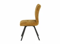 Stoel Adore 46x60x87cm - stof - goud- Eetkamerstoelen