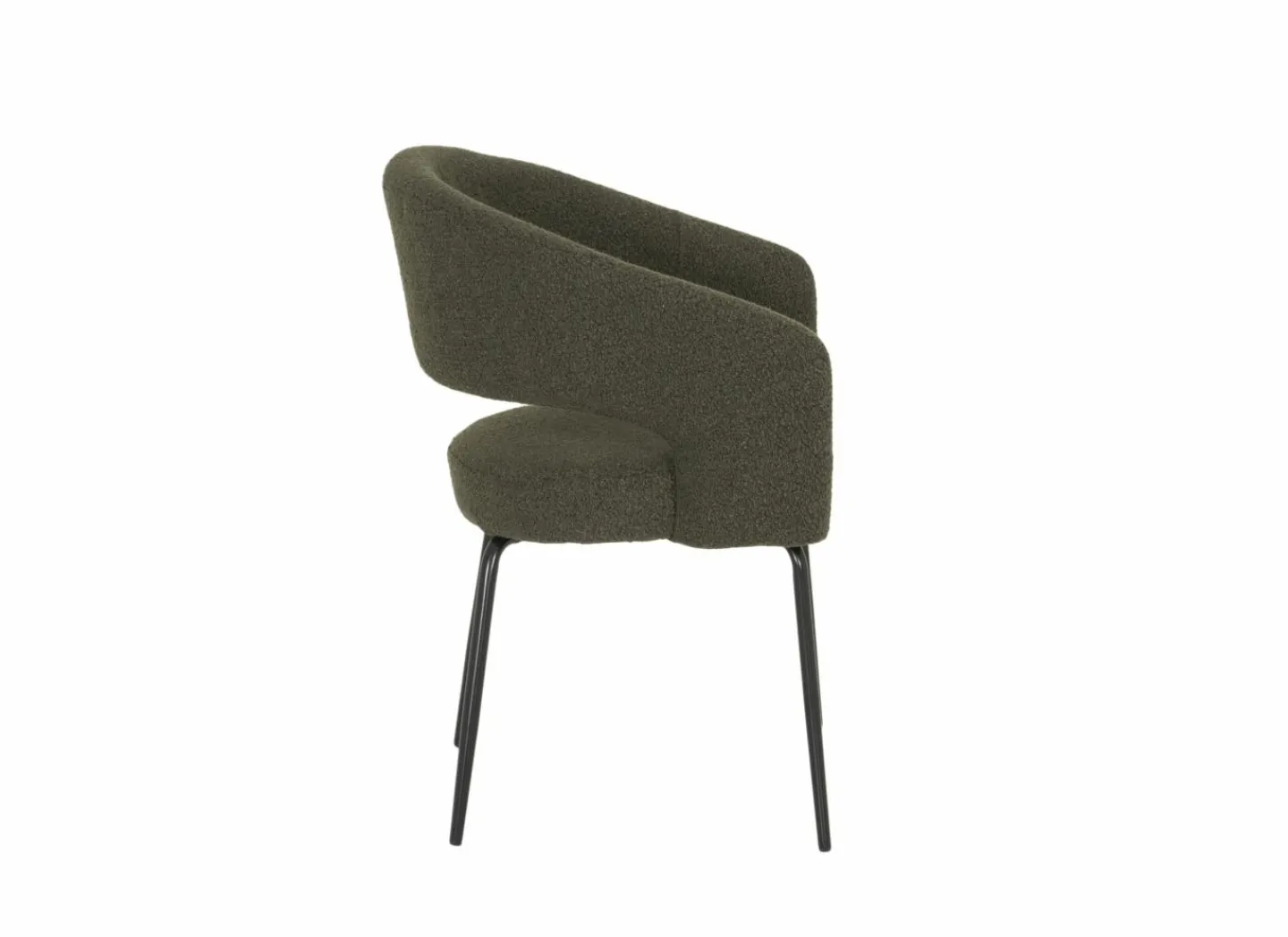 Stoel Agis 56x55x82cm - stof - groen- Bezoekersstoel|Eetkamerstoelen
