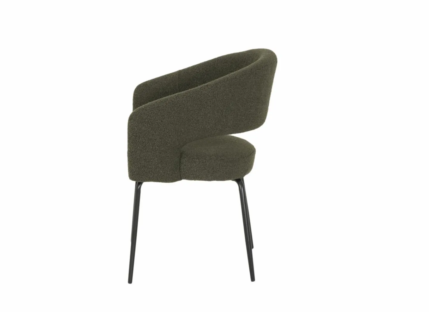 Stoel Agis 56x55x82cm - stof - groen- Bezoekersstoel|Eetkamerstoelen