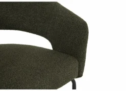 Stoel Agis 56x55x82cm - stof - groen- Bezoekersstoel|Eetkamerstoelen