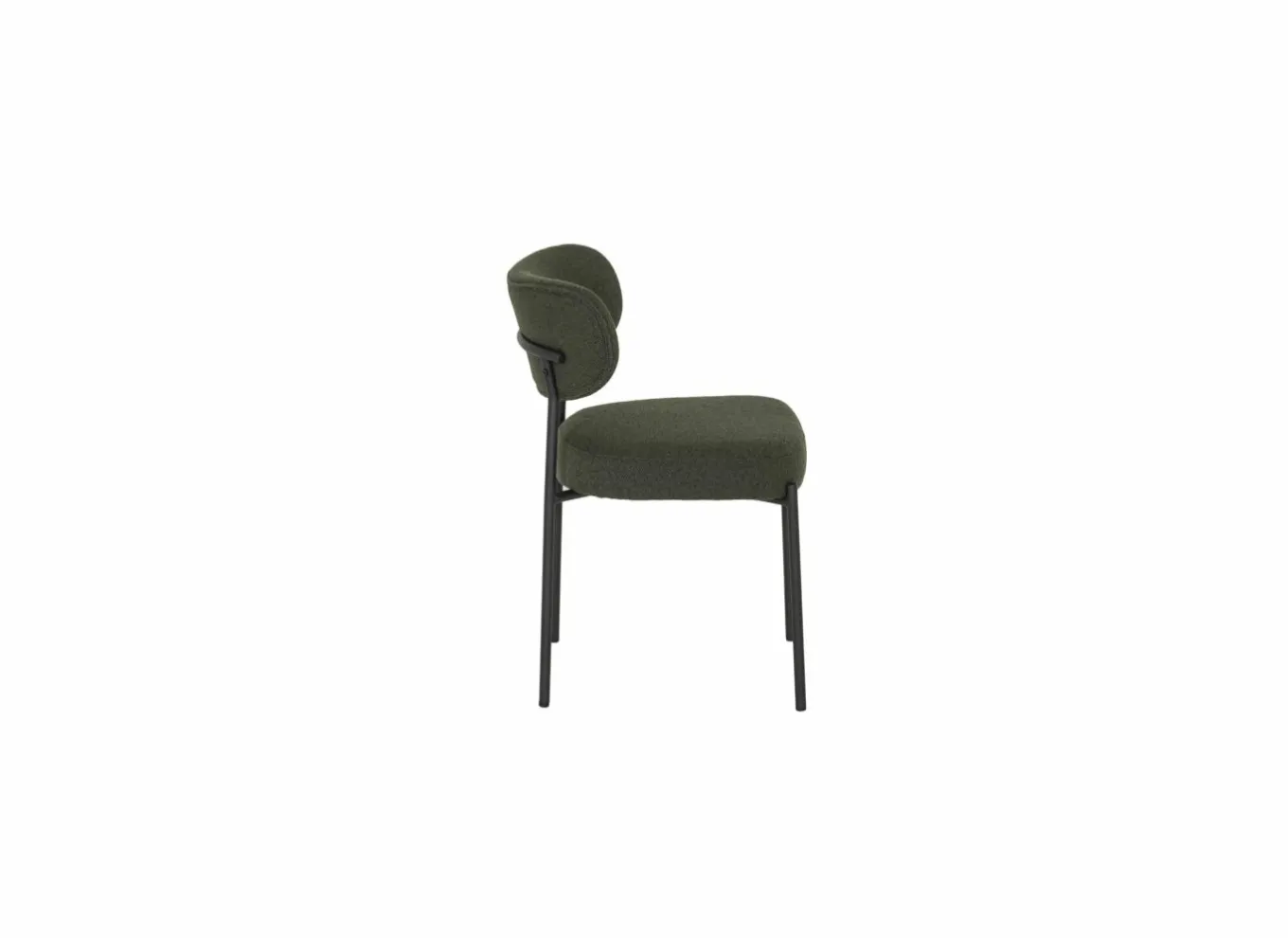 Eetkamerstoelen|Stoel Alien 43x43x66cm - stof - groen