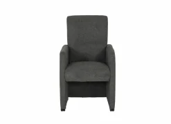 Eetkamerstoelen|Stoel Aragon 60x70x100cm - stof - antraciet