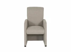 Eetkamerstoelen|Stoel Aragon 60x70x100cm - stof - greige