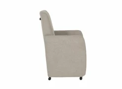 Eetkamerstoelen|Stoel Aragon 60x70x100cm - stof - greige