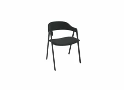 Perfecta Stoel Arca 56x56x76cm - lederlook - zwart- Bezoekersstoel|Eetkamerstoelen
