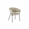 Eetkamerstoelen|Stoel Caly 60x62x81cm - ribfluweel - beige