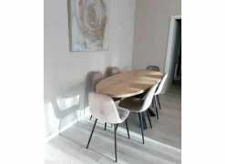 Eetkamerstoelen|Stoel Charlton 44x53x87cm - fluweel - taupe