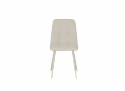 Stoel Churchill 46x54,5x85cm - metaal/stof - beige- Eetkamerstoelen