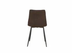 Stoel Churchill 46x54,5x85cm - metaal/stof - bruin- Eetkamerstoelen