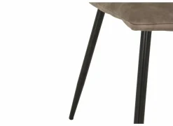 Stoel Churchill 46x54,5x85cm - metaal/stof - taupe- Eetkamerstoelen