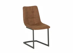 Eetkamerstoelen|Stoel Cloud 46,5x57x86cm - microvezel - cognac