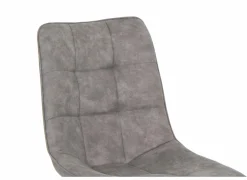 Eetkamerstoelen|Stoel Cloud 46,5x57x86cm - microvezel - grijs