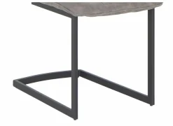 Eetkamerstoelen|Stoel Cloud 46,5x57x86cm - microvezel - grijs