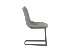 Eetkamerstoelen|Stoel Cloud 46,5x57x86cm - microvezel - grijs