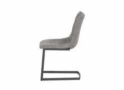 Eetkamerstoelen|Stoel Cloud 46,5x57x86cm - microvezel - grijs