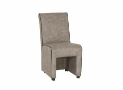 Eetkamerstoelen|Stoel Cowboy 51x60x95cm - microvezel - silver preston