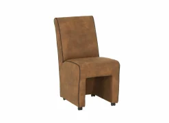 Eetkamerstoelen|Stoel Cowboy 51x60x95cm - microvezel - cognac preston