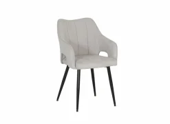 Eetkamerstoelen|Stoel Daly 55x60x86cm - polyestervezel - beige