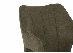 Eetkamerstoelen|Stoel Daly 55x60x86cm - polyestervezel - groen