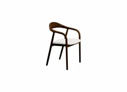 Eetkamerstoelen|Stoel Donna 56,5x53x79,4cm - beuk massief & polyestervezel - walnoot
