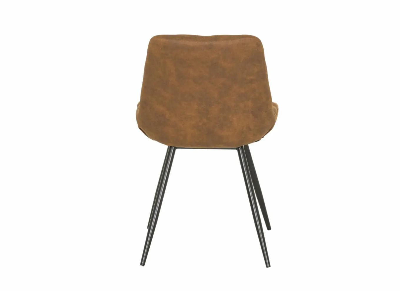 Eetkamerstoelen|Stoel Driss 51x53x80cm - stof - cognac