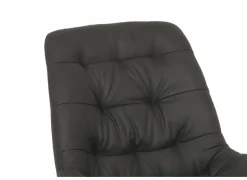 Stoel Driss 51x53x80cm - stof - zwart- Eetkamerstoelen