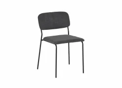 Stoel Epoca 46x54,5x85cm - stof - antraciet- Eetkamerstoelen