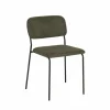 Stoel Epoca 46x59x79cm - stof - groen- Eetkamerstoelen