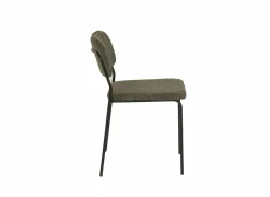 Stoel Epoca 46x59x79cm - stof - groen- Eetkamerstoelen