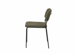 Stoel Epoca 46x59x79cm - stof - groen- Eetkamerstoelen