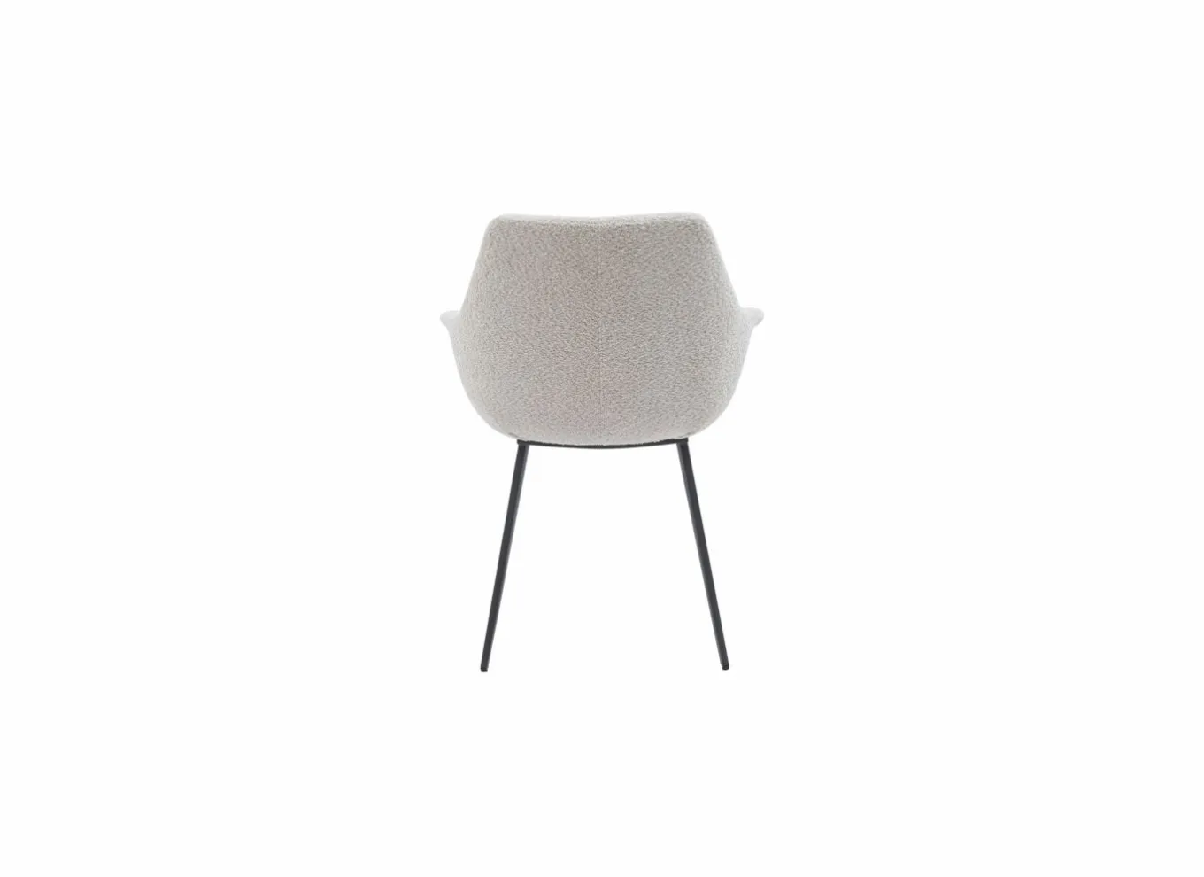 Eetkamerstoelen|Stoel Fairy 62x64x84cm - bouclé - cream