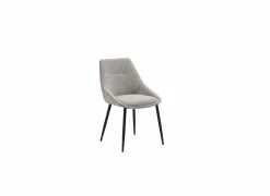 Eetkamerstoelen|Stoel Figo 50x47x87cm - stof - grijs