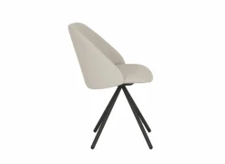 Perfecta Stoel Fixie 54,5x59x83,5cm - stof - wit- Eetkamerstoelen