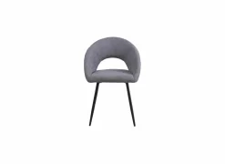 Eetkamerstoelen|Stoel Imago 57,5x54,8x82,5cm - stof - donkergrijs