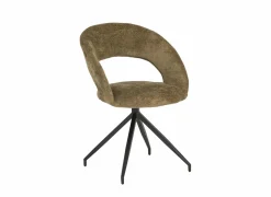 Stoel Indy 58x60x85cm - stof - curry- Eetkamerstoelen