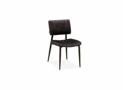Eetkamerstoelen|Stoel Ivan 48x60x85cm - stof - goldy anthraciet