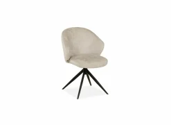 Stoel Jane Movie 57x66x87cm - stof - naturel- Eetkamerstoelen