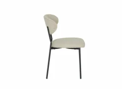Keukenstoelen|Eetkamerstoelen|Stoel Jumper 46x53x79cm - stof - beige