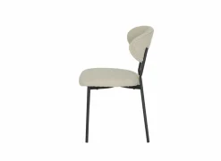Keukenstoelen|Eetkamerstoelen|Stoel Jumper 46x53x79cm - stof - beige